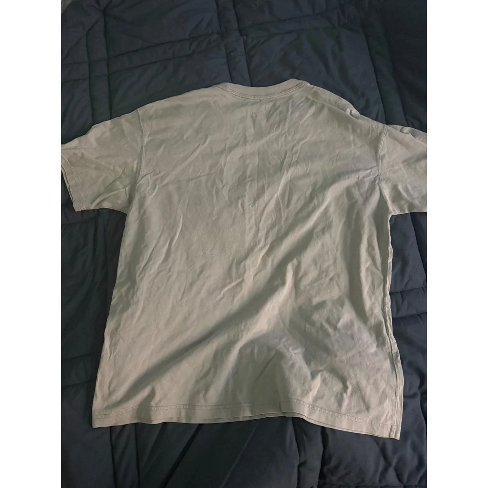 Nike Air Graphic T-Shirt Mens Large Grey Loose Fit Short Sleeve Swoosh Tee